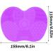 Silicone Makeup Brush Cleaning Mat - Portable Purple Brush Cleaning Pad - Buy Online on GoSupps.com