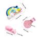 12 Pack Cartoon Hair Clips for Kids - Multicolored Silicone Hair Accessories with Rainbow & Cloud Designs for Birthdays Parties & Holidays - Buy Online on GoSupps.com
