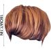 Synthetic Hair Bundles Button Women's Fluffy Black Gradient Brown Wig Fluffy Lifelike Short Straight Hair Cap Lace Front Wigs And One Size Gold - Buy Online on GoSupps.com