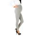 FUTURO FASHION Womens Maternity Leggings Full Ankle Length Cotton Leggings Comfortable Maternity Leggings for Ladies Soft Pregnancy Pants Belly Support Size 8-22 22 Ashen