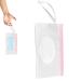 Wet Wipes Dispenser - Portable Wet Wipe Dispenser Bag | Reusable Travel Baby Wipes Dispenser Carrying Pouch for Diaper Bag Hondony Pink