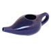ANCIENT IMPEX Ceramic Neti Pot for Nasal Cleansing with 5 Sachets of Neti Salt | Compact and Travel-Friendly Design | Natural Remedy for Infection Sinus and Congestion (Violet)