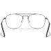 Rectangle Reading Glasses for Men & Women - Blue Light Blocking Metal Eyeglasses - Full Frame Grey 1.25x Readers - International Shipping Available - Buy Online on GoSupps.com