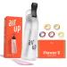 air up Bouteille d'eau avec capsules aromatis es (650 ml) blanc perle + 5 capsules de saveur Fiesta | Bouteille d'eau aromatis e sans sucre et anti-d versement avec paille | Bouteille d'eau