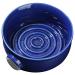 shanpu Ceramic Men's Shaving Mug Bowl Cup Thread Bottom Wide Opening for Shaving Brush and Shaving Soap Royal Blue