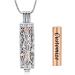 VCCWYQK Cremation Jewelry Urn Necklace for Ashes Pendant with Hollow Glass Vial Cylinder Cremation Keepsake Memorial Lockets Ashes Holder for Women Men Pet - Buy Online on GoSupps.com