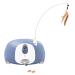 Pet Camera Robot, Cat Dog Treat Dispenser, Pumpkii Home Robot with App Remote Control, 2 Way Audio, 1080P HD Mobile Camera with Night Vision, Interactive Replaceable Cat Teaser Blue