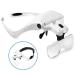 Magnifying Glasses Dental Loupes Headband Magnifier Glasses Magnifying with Light for Reading Professional Loupe Hands Free for Jewelers Crafts Watch Circuit Repair Hobby 5 Replaceable Lense