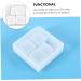 TEHAUX 3pcs Box Flower Pot Mold Silicone Molds Concrete Planter Molds Creative Crystal Epoxy Mold Square Whitex3pcs 10.6X10.6X3.3CMx3pcs - Buy Online on GoSupps.com