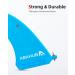 Abahub 8'' SUP Single Center Fin - Fiberglass Reinforced Replacement Fin for Surfboard, SUP, Longboard - Black/Blue/White - Buy Online on GoSupps.com