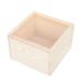 Lurrose 1stk storage box made of cotton nail wiping container with lid container for cotton pads nail polish remover cotton holder clear container wooden toolbox cosmetics