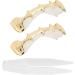 Irregular Hip Hop Denture Set Halloween Hip Hop Teeth Decoration Accessories (Gold) - Buy Online on GoSupps.com