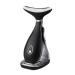 VRAIKO Lily Neck Face Massage device Face former skin rejuvenation device with thermal triple action LED and vibration for anti-aging lifting and tightening sagging skin (black) matt black