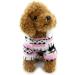Ranphy Soft Velvet Reindeer Hoodie Sweater for Small Dogs & Cats - Cozy Jumpsuit for Male & Female Puppies - XXL Size (Back: 40cm Chest: 52cm) in Rose - Buy Online on GoSupps.com