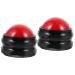 JECOMPRIS 2 STK massage globe Face massage roller foot massage ball Even fitness massage ball fitness accessory manual exercise ball fitness equipment gymnastics ball training ball art resin red