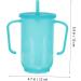 Luxshiny 2pcs Tumbler Care Lid with Handles and Straw | Water Proof | Elderly & Disabled Nursing | Bedridden Feeder | Bluex2pcs 15x12cmx2pcs - Buy Online on GoSupps.com