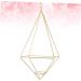 Cabilock Door Ornament Wedding Decoration Geometric Metal Tillandsia Rack Wedding Hanger Pineapple Outdoor Golden 5*12.5cm - Buy Online on GoSupps.com
