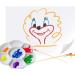 2pcs Akebrog Paint Pallet Set - 6.5 Plastic Tray for Kids' Acrylic, Watercolor & Oil Painting - Reusable Flower Design - Easy to Wash - DIY Art Craft Supplies - Buy Online on GoSupps.com