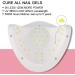 120W UV LED Nail Lamp Professional Nail Dryer | Gel Polish Light with 4 Timer Settings, LCD Display, and Sensor | Includes Manicure Tool Set - White - Buy Online on GoSupps.com