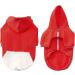 Meioro Dog Hoodies - Warm Zipper Dog Clothes for Pets | Cute Red Hoodie for Medium Dogs - Buy Online on GoSupps.com