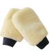 Micro Thick Multi Fiber Single Sided Gloves Lambswool Wash Gloves Car Household Cleaning Gloves Beige