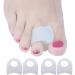 4-Pack White Gel Toe Separators & Stretchers | Comfortable Silicone Protectors for Overlapping & Hammer Toes - Buy Online on GoSupps.com