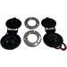 Pactrade Marine Boat Anchor Windlass Winch Foot Switch Black 12/24V 5A - Stainless Steel Rim, 1 Pair - Buy Online on GoSupps.com