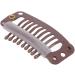 Wig Clips 32mm Snap Clips Wig Teeth Combs U Shape Metal Clips 6 Teeth Combs Clips for Hair Extensions and Wefts(Brown) - Buy Online on GoSupps.com