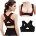 Posture Corrector For Back Clavicle Spine Back Shoulder Lumbar Support Corset Correction Posture pedic belt Men Women (Red XXXXL) Better life Black L
