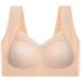 Hatme Posture Correction BH - WMBRA Comfy Position Non-Wired Full Coverage Invisible Support Bra for Women - Wireless Breathable Zero-Feeling Sizes S-6XL Beige - Buy Online on GoSupps.com