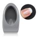 French Nail Dip Container Smile Line Maker Nail Tips Mold Guides Manicure Tool(Gray)