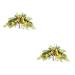 Alipis 2pcs Simulation Flower Door Hanging Garland Eucalyptus Plant Household Lemon Adorn Wall Hanging Yellowx2pcs 60x30cmx2pcs