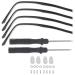 Operitacx 2 sentences glasses accessories glasses arms thin glasses arm covers thin ironing covers for glasses nerdwax for glasses suite metal men and women wear glasses