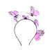Heallily 1 x fascinator headband butterfly crown flowers bohemian style wedding headdress hair clerk photo props (pink) rose