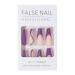 Brishow Artificial Long Press-On Nails - 24 Sparkle Wave Line False Nails for Women & Girls - International Shipping Available - Buy Online on GoSupps.com