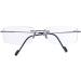Rongchy Super Light 100% Titanium Rimless Reading Glasses for Men - +0.50 Strength Gray Color Includes Eyewear Case - 23 Options Available - Buy Online on GoSupps.com