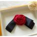 gaobaozhu Rose Black Bow Vintage Style Fabric Flower Hair Clip Women's Butterfly Knot Suitable for Dating and Daily Dressing - Buy Online on GoSupps.com