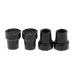 B Baosity 4pcs Replacement Rubber Tips End for Hiking Walking Trekking Poles Black 19mm