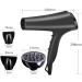 2200W Hair Dryer Salon Hairdryer Professional Hairdryer Ionic Blow Dryer Powerful Fast Drying 3 Heat 2 Speed 1 Cold Wind Button 2 Nozzles and 1 Diffuser Constant Temperature Less Hair Damage - Buy Online on GoSupps.com