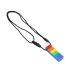 Silicone-Kaubeißring-necklace silicone bite ring module shape high-temperature-resistant chewing trailer necklace (blue rainbow building stone bite ring)