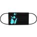 Adults Black Disposable_Face_Masks_Butterflies_Printed_Face_Cover Non-Woven Fabric Comfotable for Outdoor Daily Protction - Buy Online on GoSupps.com