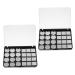 Palette De Maquillage Vide Magn tique 2 Pi ces 24 Godets 2080 Noir Multifonction Diy Pour Professionnels Et Amateurs Organisation Fards Paupi res Portable