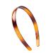 Set of 2 Simple Fashion Plastic Headbands - Black + Brown Hair Hoop Hair Accessories for Women and Girls - Buy Online on GoSupps.com