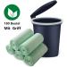 180 Count Compostable Garbage Bags 8L with Handle | Aurmoo Organic Waste Bags for Kitchen & Office | 100% Compostable Food Waste Bags (40x59cm Green) - Buy Online on GoSupps.com