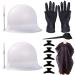 2 PCS Silicone Highlight Caps for Coloring Hair with Hook Kit Professional Reusable Hairdressing Dyeing Staining Cap Set for Women Men
