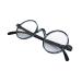 Reducblu Reading Glasses with Spring Hinge for Women and Men - Professor Style Round Readers Blue Stripe 1.0 Diopters