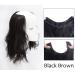 12 U-Shaped Wavy Hair Extensions | Black & Brown | International Shipping Available - Buy Online on GoSupps.com