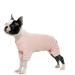 One divider for dogs sweater with legs Puppy Overall Jumpsuit pet pajamas soft dog jacket dog coat warm for small medium large dogs (pink XS) XS B-rosa