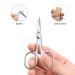 LIVINGO Premium Curved Nose Hair Scissors Set for Men & Women - 2 PC Kit for Beard, Mustache, Ear, Facial Hair, Eyebrows, Eyelashes - Buy Online on GoSupps.com