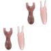 Frcolor 4 pieces massage device Face Massage tab SCHABE tool made of jade spa-board nasal spa massage board point body massage pencil beeswax of course pink tablets 11x4.5cmx2pcs rosax2st